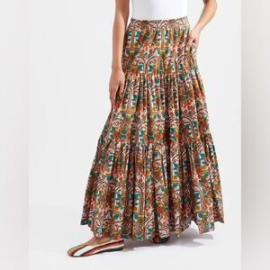 LA DOUBLEJ BIG SKIRT IN CORTE WHITE RUST